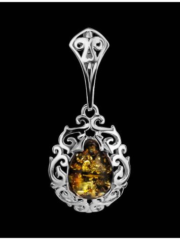 Drop Amber Pendant In Sterling Silver The Luxor, image , picture 3