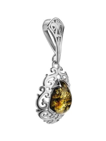 Drop Amber Pendant In Sterling Silver The Luxor, image , picture 4