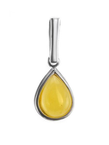 Honey Amber Pendant In Sterling Silver The Fiori, image 