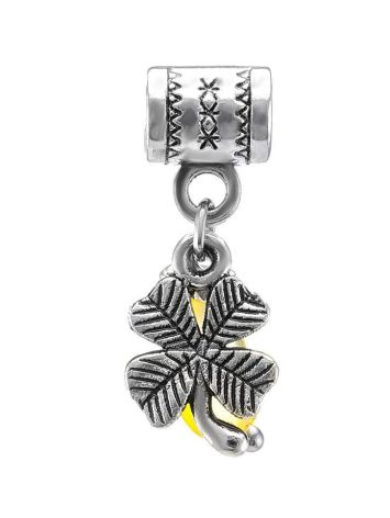Four Leaf Charm With Lemon Amber The Shamrock, image 