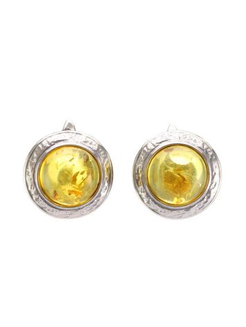 Lemon Amber Earrings In Sterling Silver The Hermitage, image 
