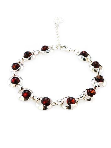 Amber Link Bracelet In Sterling Silver The Orion, image 