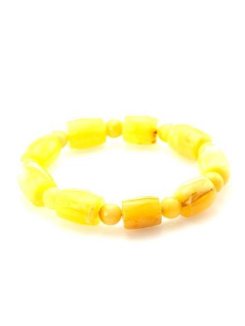 Honey Amber Beaded Designer Bracelet, image 