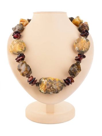 Raw Amber Beads With Brass The Indonesia, image 