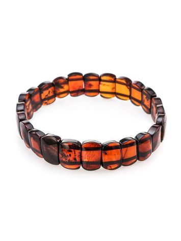 Cognac Amber Stretch Bracelet, image 