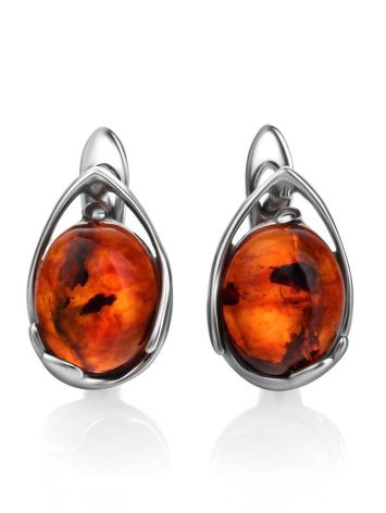 Amber Earrings In Sterling Silver The Selena, image 