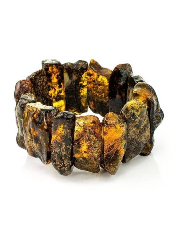 Raw Amber Beaded Bracelet The Volcano, image 