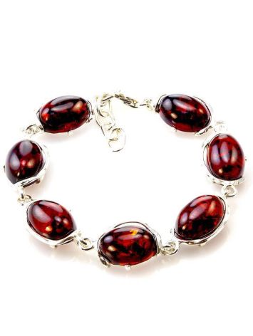 Link Amber Bracelet In Sterling Silver The Vivaldi, image 