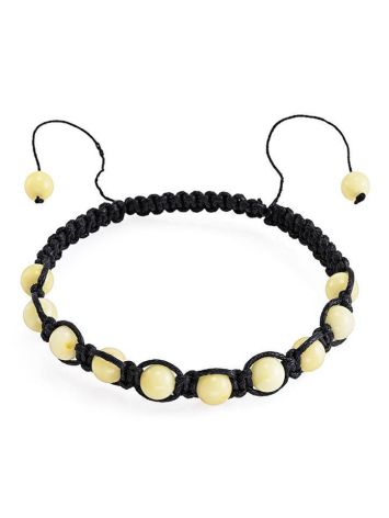 Honey Amber Designer Shamballa Bracelet, image 