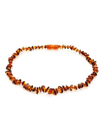 Cognac Amber Teething Necklace, image 