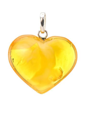 Lemon Amber Heart Pendant The Declaration, image 