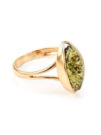 Refined Amber Ring In Gold The Sophia, Ring Size: 9.5 / 19.5, image 