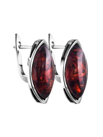 Amber earrings In Sterling Silver The Amaranth, image 