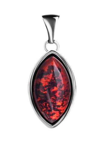 Adorable  Amber Pendant In Sterling Silver The Amaranth, image 