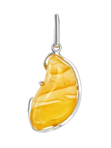 Honey Amber Pendant In Sterling Silver The Lagoon, image 