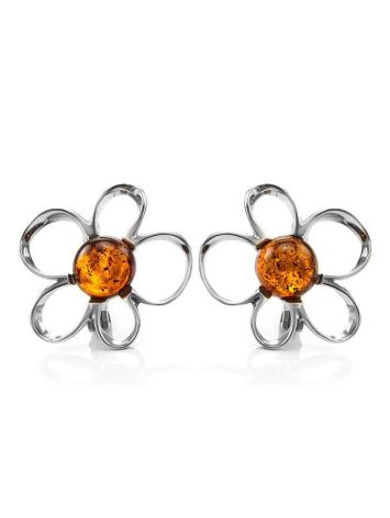 Amber Earrings In Sterling Silver The Daisy, image 
