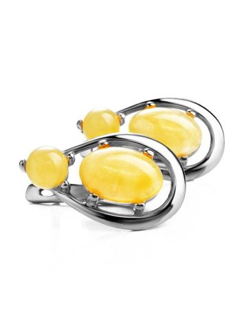 Butterscotch​ Amber Earrings In Sterling Silver The Prussia, image 