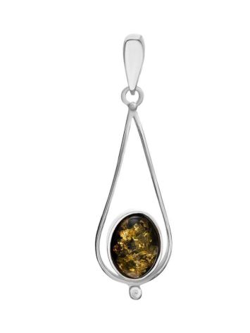 Green Amber Pendant In Sterling Silver The Sultan, image 
