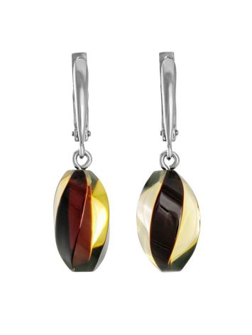 Amber Earrings In Sterling Silver The Electra, image 
