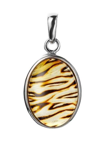 Amber Pendant In Sterling Silver The Nymph, image 