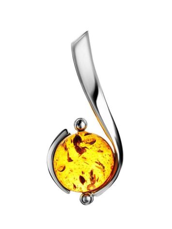 Amber Pendant In Sterling Silver The Sphere, image 
