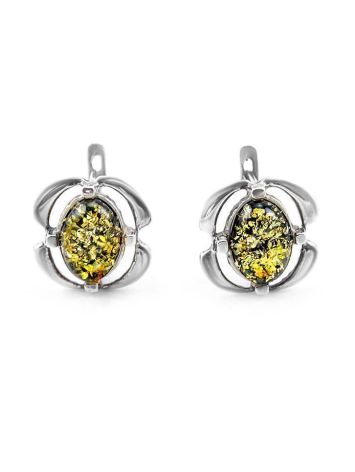 Amber Earrings In Sterling Silver The Violet, image 