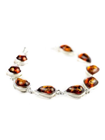Link Amber Bracelet In Sterling Silver The Fiori, image 