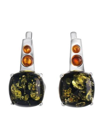Multicolor Amber Earrings In Sterling Silver The Prussia, image 