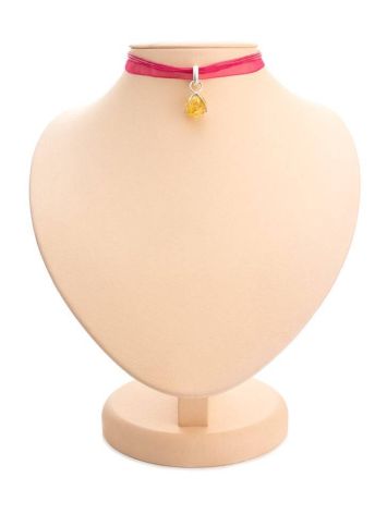 Lemon Amber Choker In Sterling Silver The Flamenco, image 