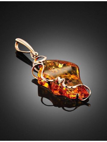 Handcrafted Amber Pendant In Gold The Rialto, image , picture 2