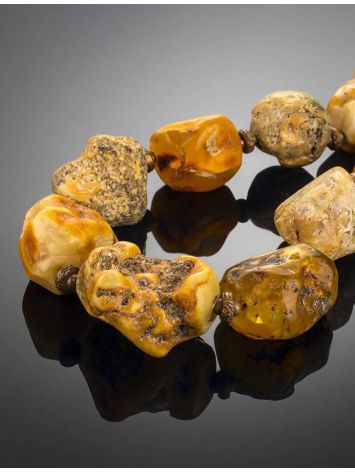 Raw Amber Beaded Necklace The Indonesia, image , picture 2