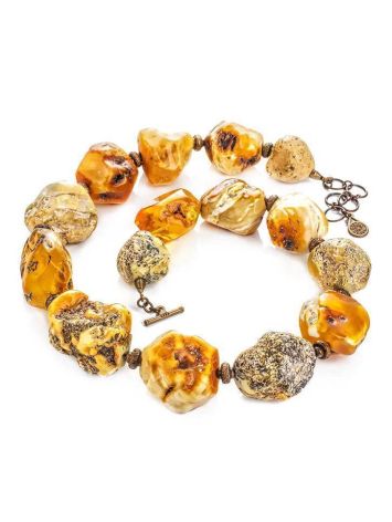 Raw Amber Beaded Necklace The Indonesia, image , picture 3