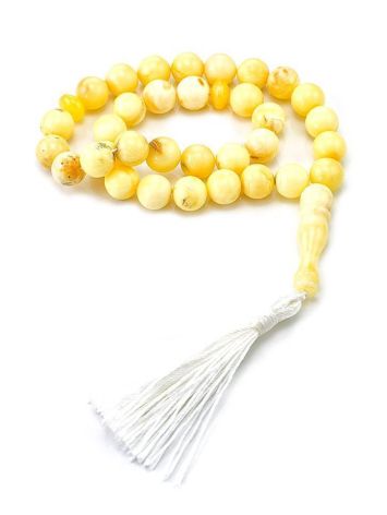 Islamic 33 Ball Cut Amber Prayer Beads, image , picture 3
