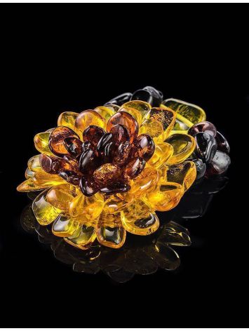 Multicolor Amber Bracelet The Chrysanthemum, image , picture 2