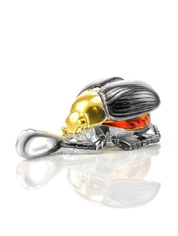 Egyptian Amber Pendant In Sterling Silver The Scarab, image , picture 4