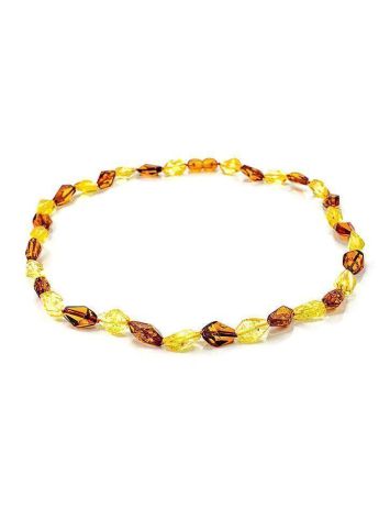 Two-Toned Faceted Amber Beaded Necklace, image , picture 4