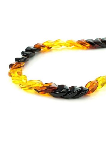 Color Gradient Two-Toned Amber Beaded Necklace, image , picture 2