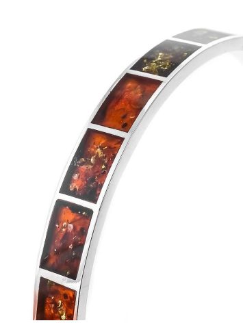 Cherry Amber Bracelet In Sterling Silver The London, image , picture 6