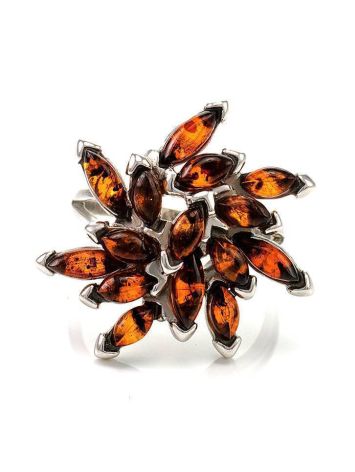 Cherry Amber Ring In Sterling Silver The Dahlia, Ring Size: 12 / 21.5, image , picture 3