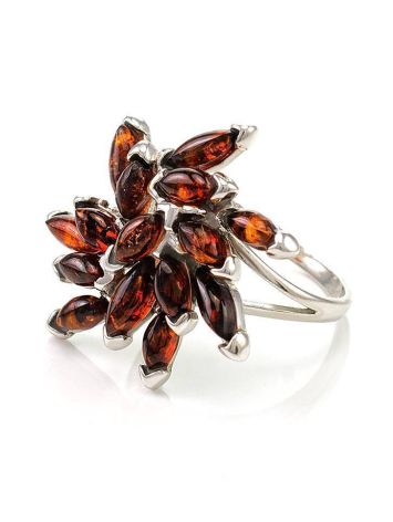 Cherry Amber Ring In Sterling Silver The Dahlia, Ring Size: 12 / 21.5, image , picture 5