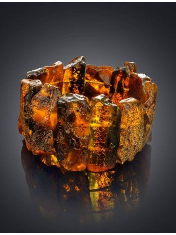 Raw Amber Bracelet The Volcano, image , picture 2
