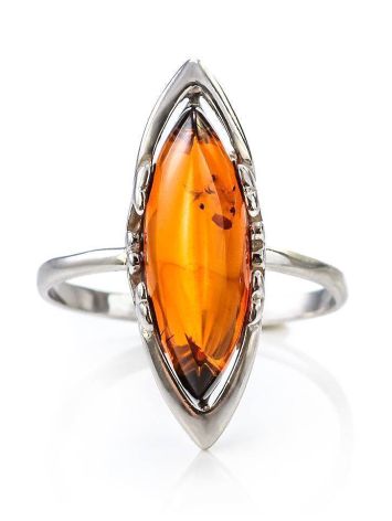 Refined Amber Ring In Sterling Silver The Ballade, Ring Size: 8.5 / 18.5, image , picture 3