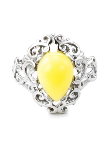 20's Style Amber Ring In Sterling Silver The Luxor, Ring Size: 11 / 20.5, image , picture 3