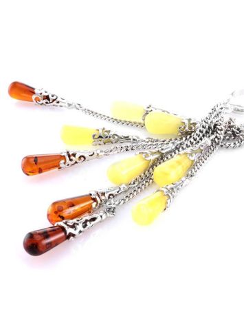 Multicolor Amber Earrings In Sterling Silver The Casablanca, image , picture 2