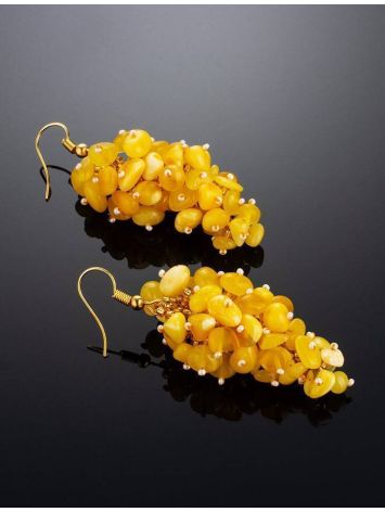 Honey Amber Drop Earrings The Fable, image , picture 2
