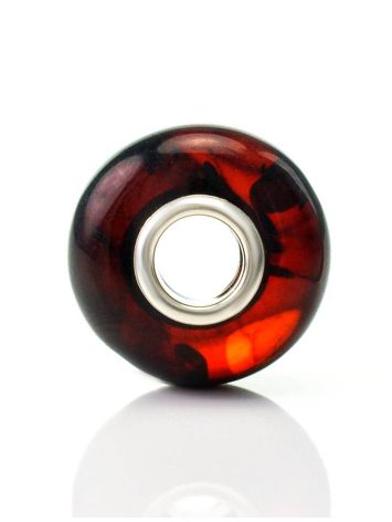 High Polished Cherry Amber Ball Charm, image , picture 3