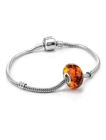 Faceted Amber Ball Charm, image , picture 3
