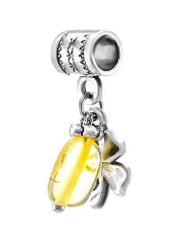 Four Leaf Charm With Lemon Amber The Shamrock, image , picture 2