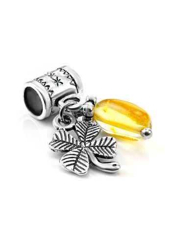 Four Leaf Charm With Lemon Amber The Shamrock, image , picture 4