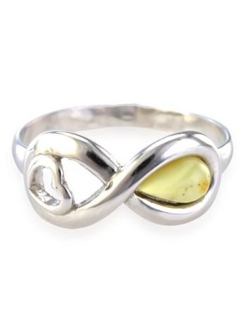 Sterling Silver Ring With White The Amour, Ring Size: 6 / 16.5, image , picture 3